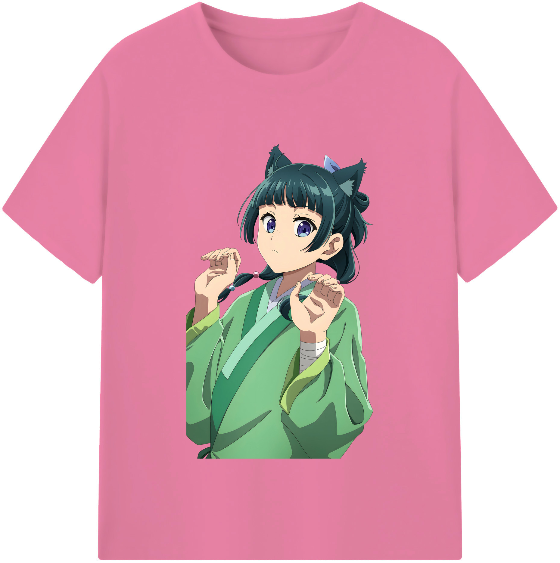 （画像用） 薬屋のひとりごと The Apothecary Diaries 綿100％半袖Tシャツ（フロントプリント）